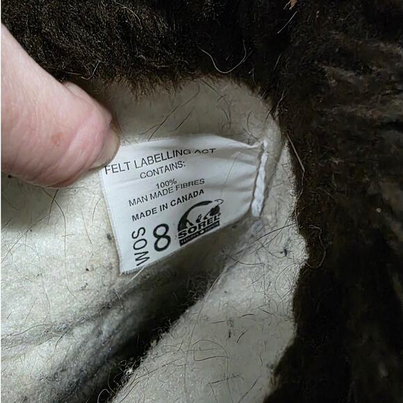 Sorel Manitou Leather Duck Boots Womens US 8 Lined Kaufman Waterproof Canada - Picture 9 of 12